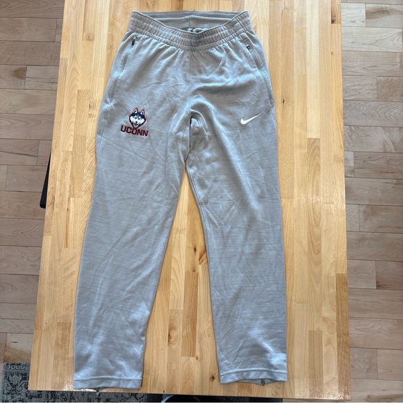 NIKE ELITE Dri-Fit Embroidered UCONN Huskies Gray Track Jacket Pants Women Sz S - Picture 2 of 16